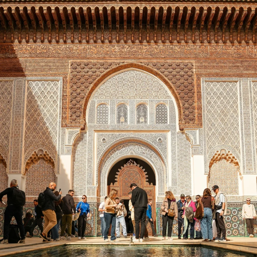 People in Madrassa ben Youssef