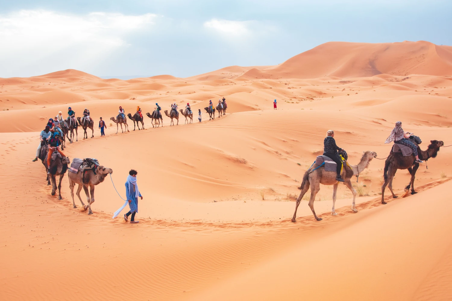 Shared Desert Camel Trekking Travelers Group